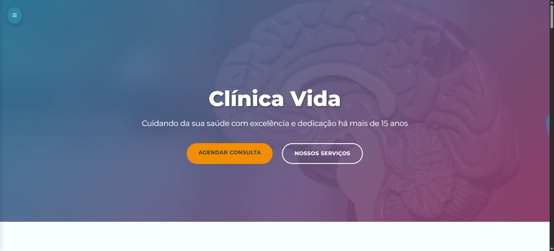 Preview do template Clínica Saúde+