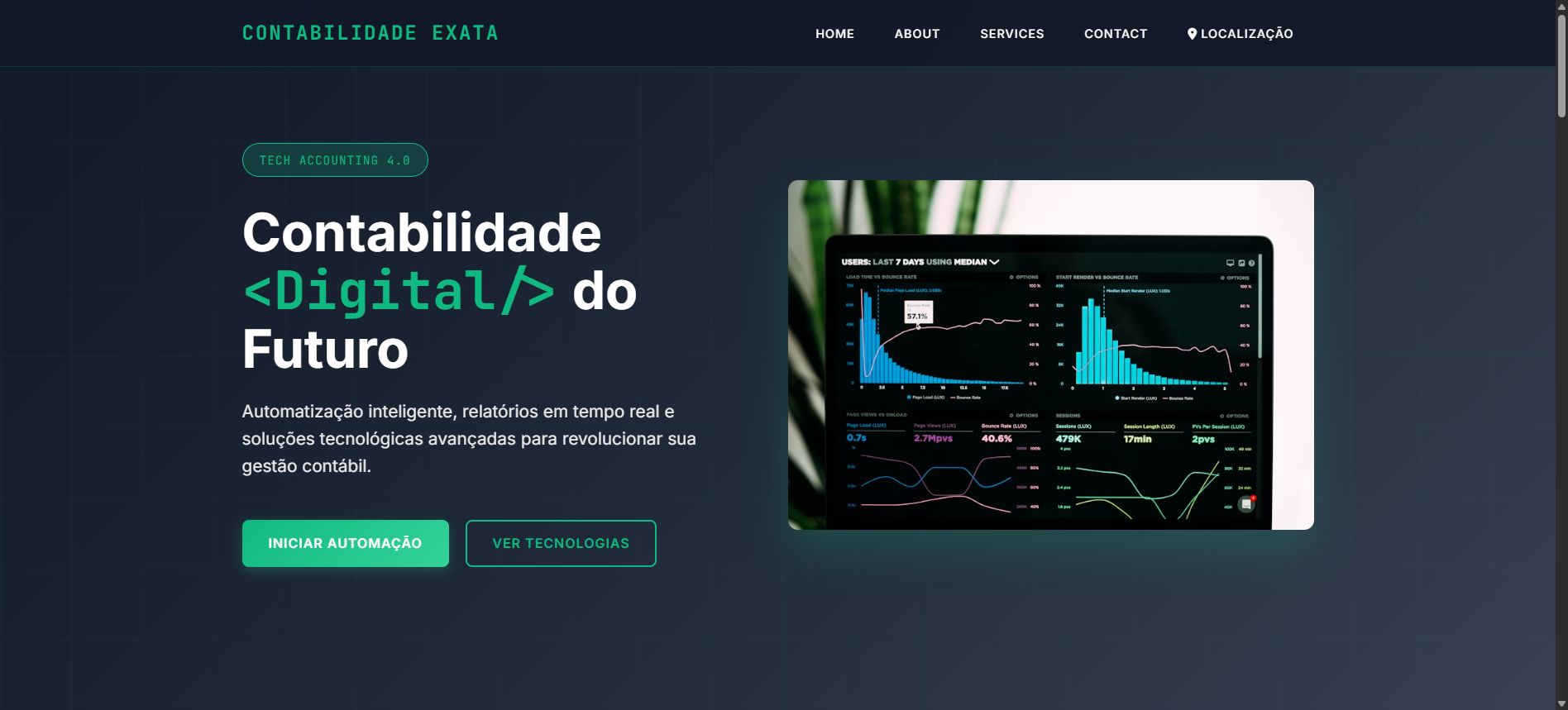Preview do template Contábil Empresarial