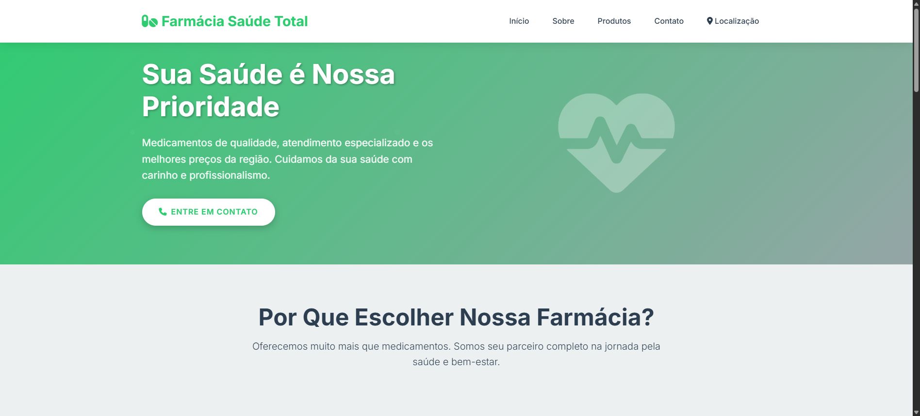 Preview do template Drogaria 24h