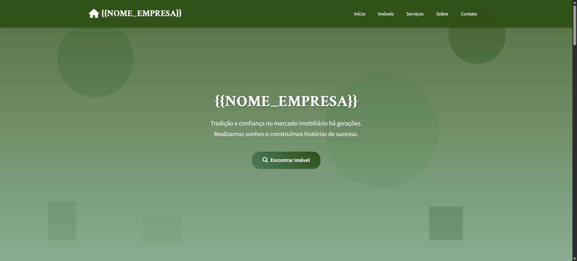 Preview do template Real Estate Pro