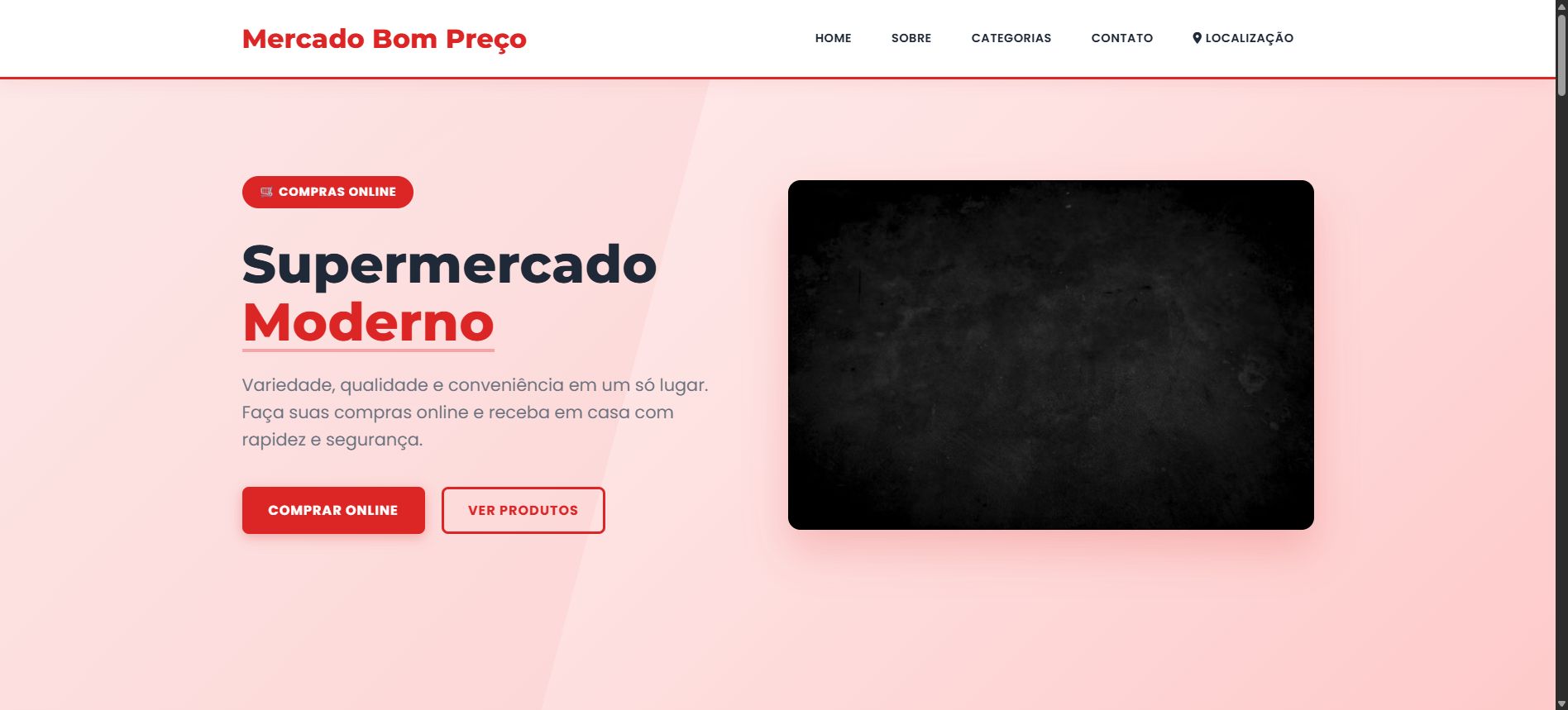 Preview do template Mercearia do Bairro
